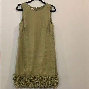 London Times ruffled hem dress